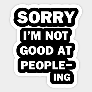 People-ing Sticker